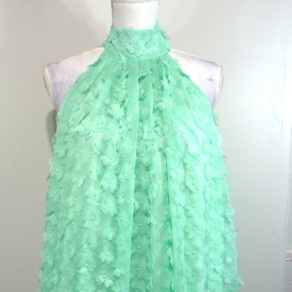 Badgley Mischka Nora 3D Dress Size 6 - Picture 4 of 11